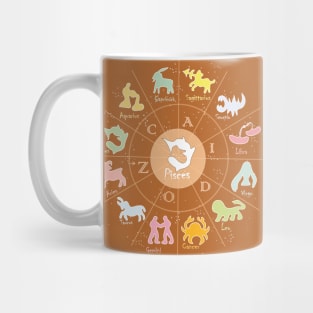 Pisces, 2, Zodiac, Astrology, Horoscope, Stars, Sun-and-moon. Birthday, Valentines-day, Holidays, Mug